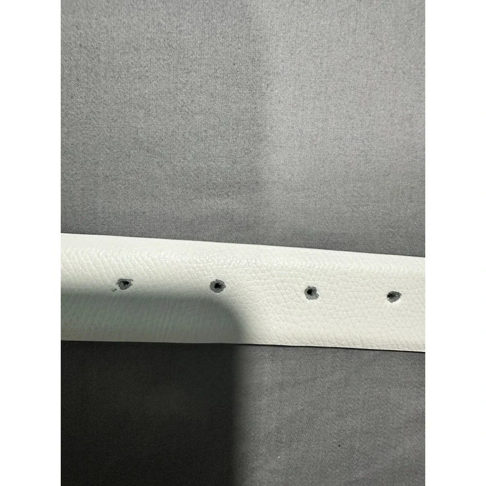 Lauren Ralph Lauren White Leather Belt Women's